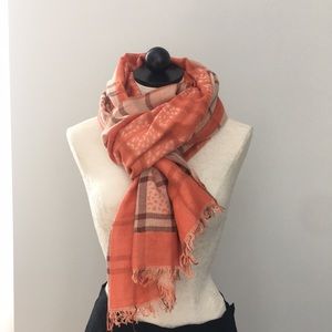 Medium Weight Plaid Large Scarf
